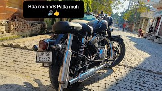 Short punjab bda muh VS patla muh which one is best in reborn classic 350🔊👍#classicreborn