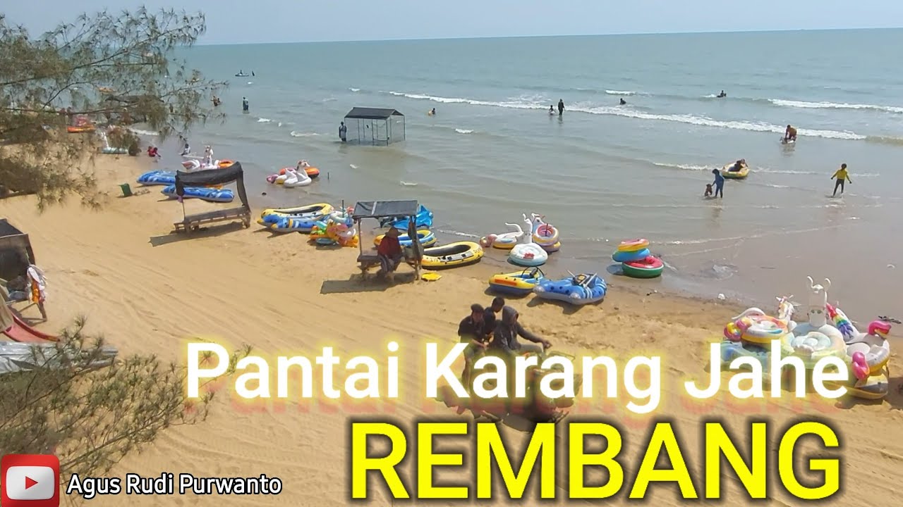 Ternyata Meriah Banget  Suasana   Pantai  Karang Jahe  Rembang
