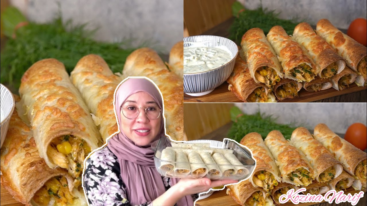 Mini Chicken Wrap/ أسرع سندويشات دجاج لرمضان/ ما عليكي غير تعمري و طيبي/ مني تاكوس/