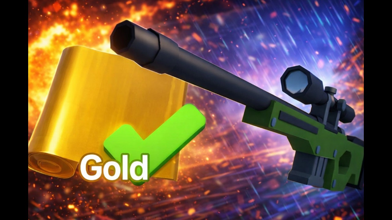 GETTING GOLD WRAP ON MY SNIPER..... (RIVALS) - YouTube