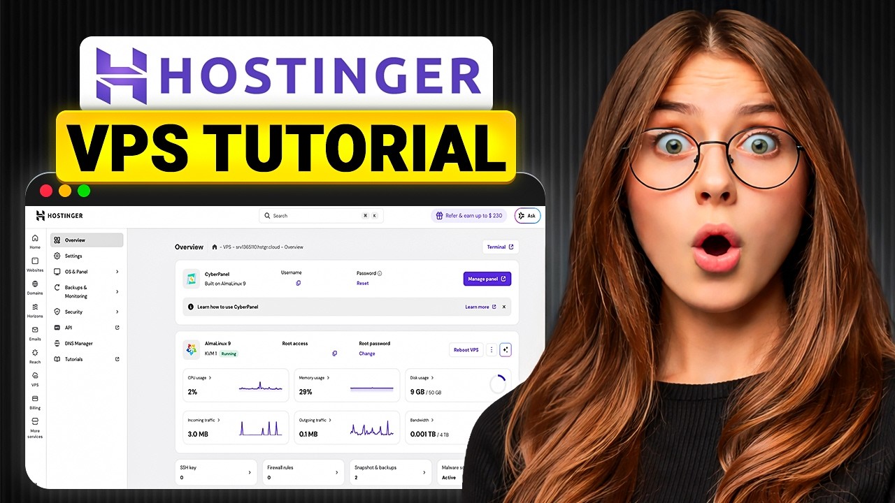 Hostinger VPS Tutorial for Beginners 🔥 (Full Setup Guide Step-by-Step ...