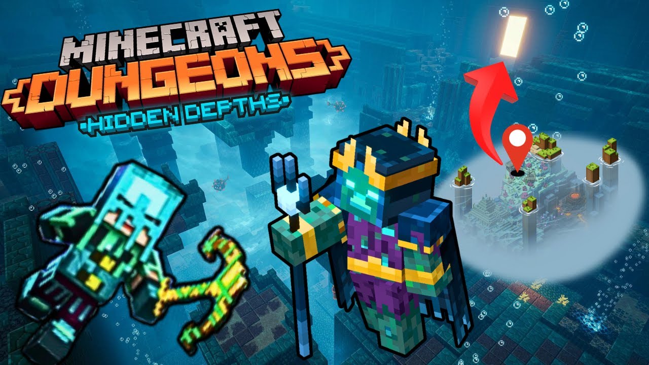 On Découvre le DLC Hidden Depth de Minecraft Dungeons ! - YouTube