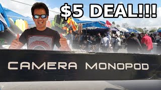 $5 Camera Monopod, What a deal, Swap Meet Shops, Maclin Swap Meet at Ontario/Chino, #EastBrew Cafe