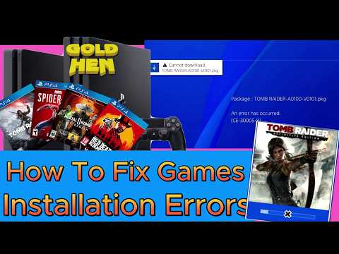 How to fix Error/PKG Installation PS4 PKG Game - Installation Errors Fix