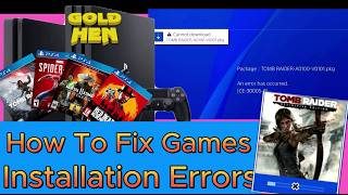 How to fix Error/PKG Installation PS4 PKG Game - Installation Errors Fix