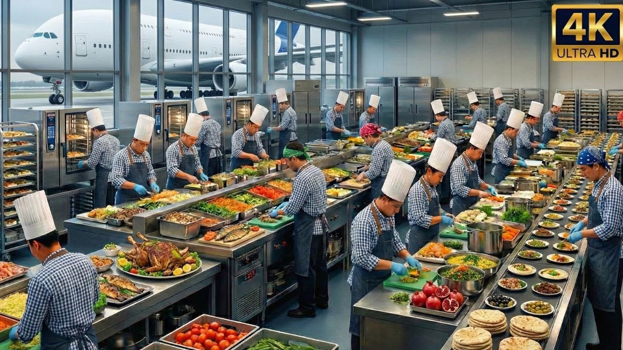 Cooked Plane Inside The Airplane Food Kitchen: How Airlines Cook 50,000 Meals a Day ...