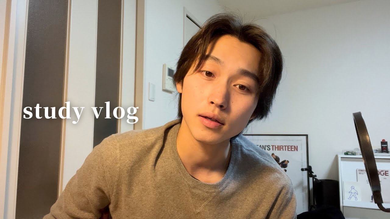 vlog）朝5時起きして国試の勉強したら、心が折れた。