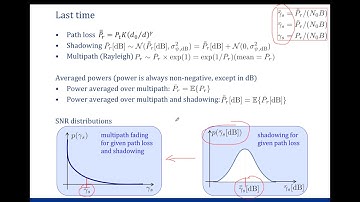 Wireless Communications: lecture 6 of 11 - Diversity