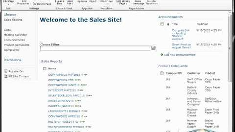 Using the Choice Filter Web Part in SharePoint 2010