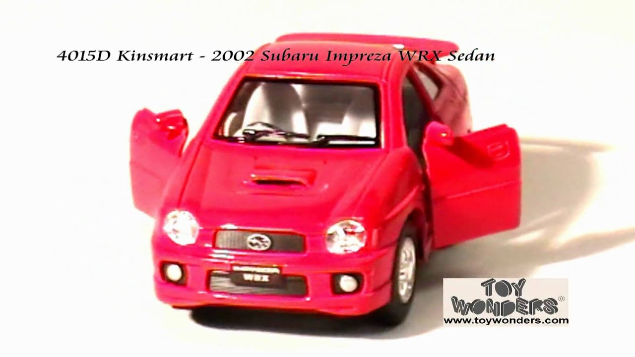 Kinsmart Subaru Impreza WRX STI Rally Modellauto 1:36 - Metall, öffnende Türen, Pullback