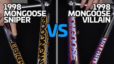 This 1998 Mongoose Sniper VS that 1998 Mongoose Villain