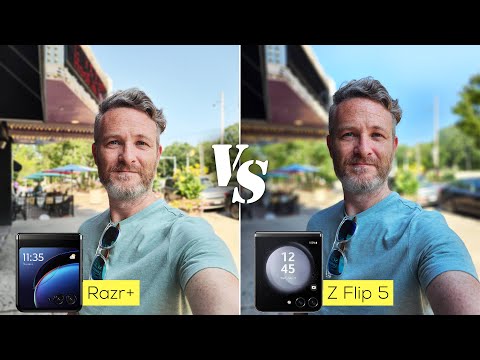 Samsung Galaxy Z Flip 5 versus Motorola Razr Plus camera comparison