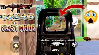 M249 BEAST MODE ON || M249 IS A KILLING MACHINE || 4FINGER + GYRO HUAWEI MATE 10 #PUBG MOBILE