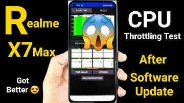 Realme X7 Max CPU Throttling Test After Update Performance improved with stability not bad 🤩