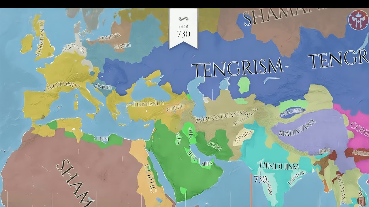 Animated map shows how religion spread around the world: Christianity ...