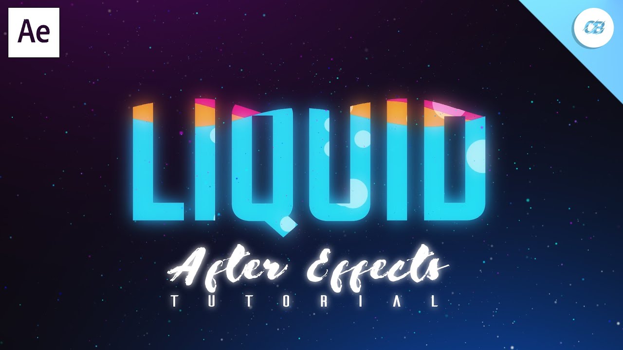 How To Create Liquid Text Animation in After Effects - Easy Method ...
