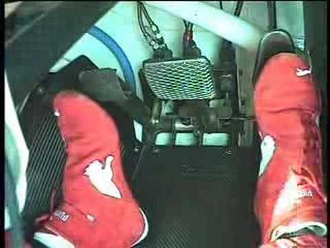 Foot cam from the HRT V8 Supercar hot lap - YouTube