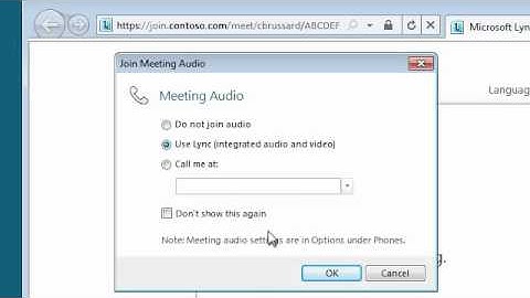 Microsoft Lync 2010 - Join a Meeting