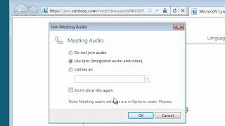 Microsoft Lync 2010 - Join a Meeting screenshot 4
