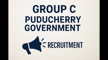 Puducherry Group C Recruitment 2025 – Full Details | Eligibility & Vacancies #govtjobs #pondicherry