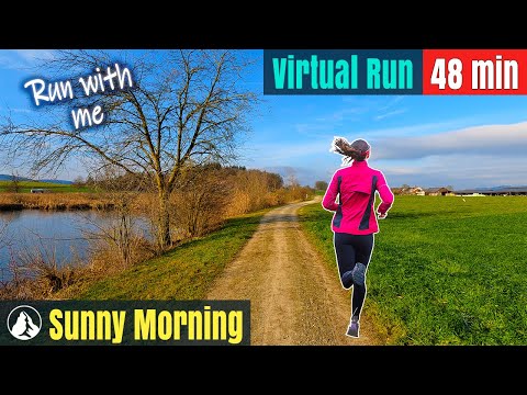 Sunny Morning, Switzerland Wonderland | Treadmill Running | Virtual Run #68