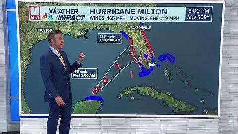 Hurricane Milton re-strengthens to Cat. 5 | 5p weather update