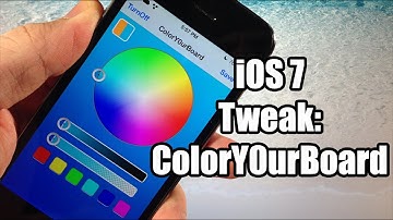 iOS 7 Jailbreak Tweak - ColorY0urBoard