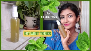 DIY Mint Toner For Oily,Dry,Normal,Combination,Sensitive Skin || Its makeover tym