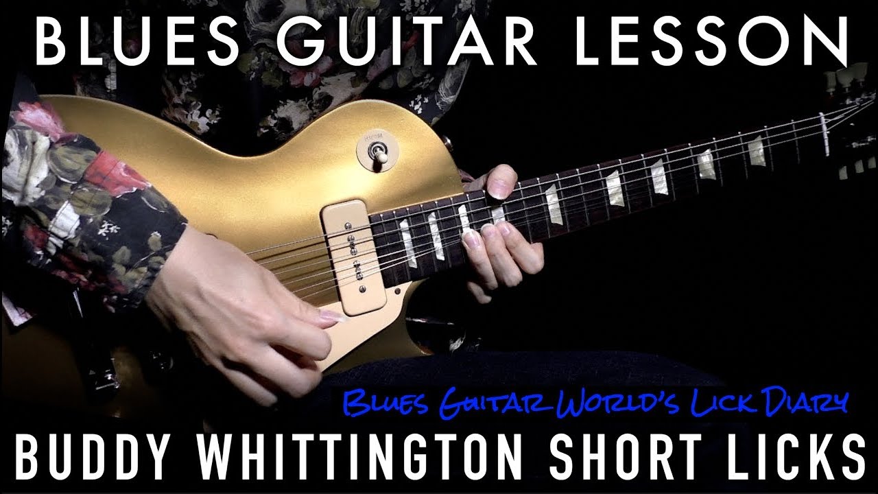 [TAB & SLOW] Buddy Whittington Blues Licks in F♯m - Blues Guitar Lesson | #283