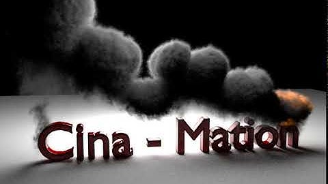 Blender Animation - Fire and Smoke Text -