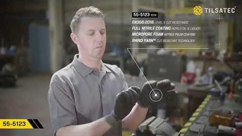 Tilsatec 55-5123 Cut E fully coated nitrile glove