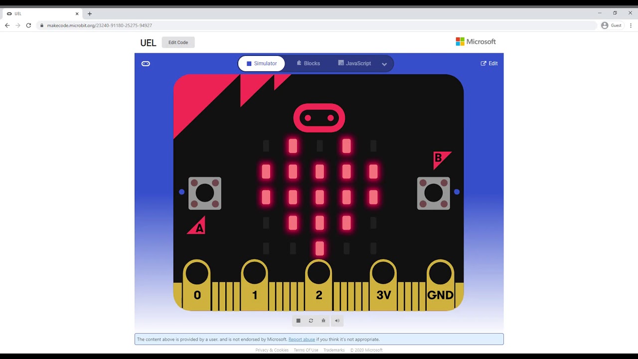 Love Computing Love UEL with Microbit - YouTube