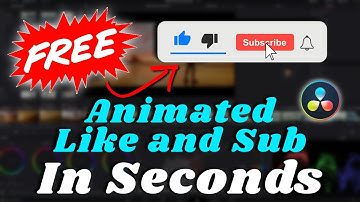 FREE Animated Like and Subscribe, in Seconds - Davinci Resolve 18