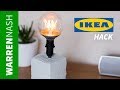 Concrete Lamp Tutorial with LED Bulb - IKEA Hack - Easy DIY by Warren Nash