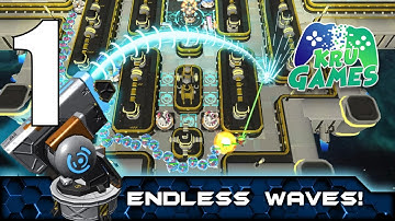 Sci Fi Tower Defense Offline Game. Module TD Gameplay Walkthrough #1 (Android, IOS)