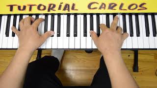 Video thumbnail of "Es Por Amor Miel San Marcos  Piano Tutorial Carlos"