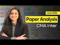 CMA Inter Paper Analysis June 2026 | All Subjects | Palak Sharma AIR 39