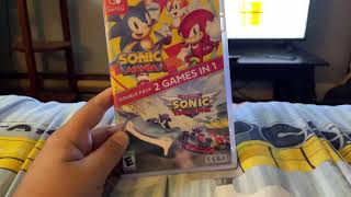 Sonic Mania + Team Sonic Racing Unboxing
