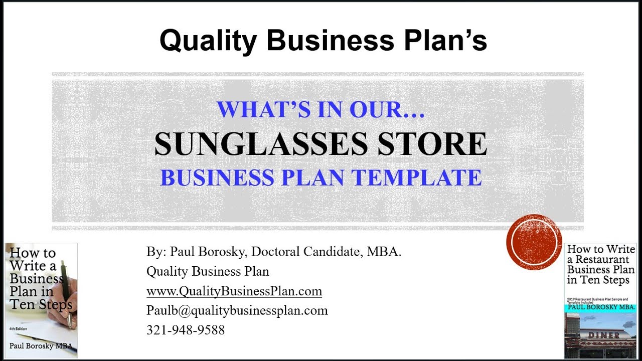 optical shop business plan