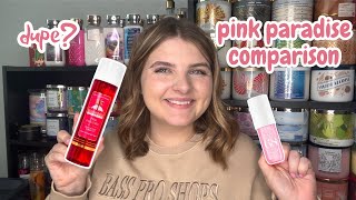Pink Paradise Bath and Body Works First Impression and Comparison | Dupe of Sol de Janeiro 68