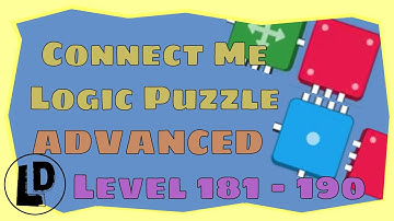 Connect Me - Logic Puzzle Advanced Level 181 - 190 Solution