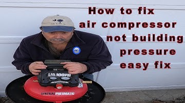 How to repair fix air compressor not building pressure easy fix