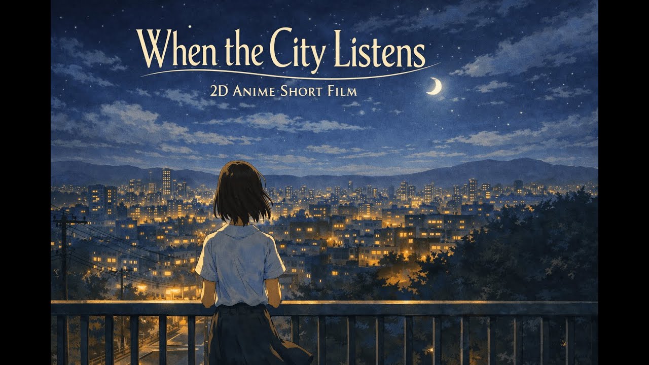 When the City Listens | 2D AI Anime Short Film | Emotional Cinematic Animation