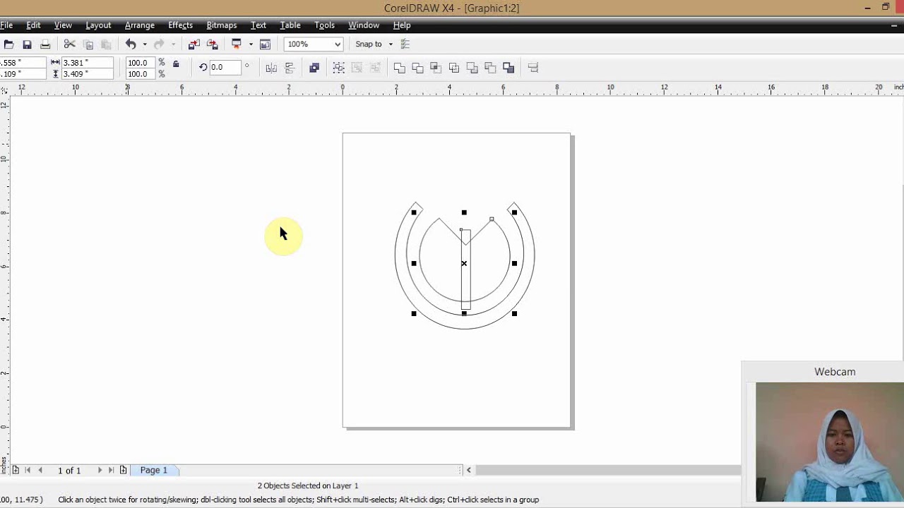 TUTORIAL MEMBUAT LOGO WIKIMEDIA DENGAN COREL DRAW X4 - YouTube