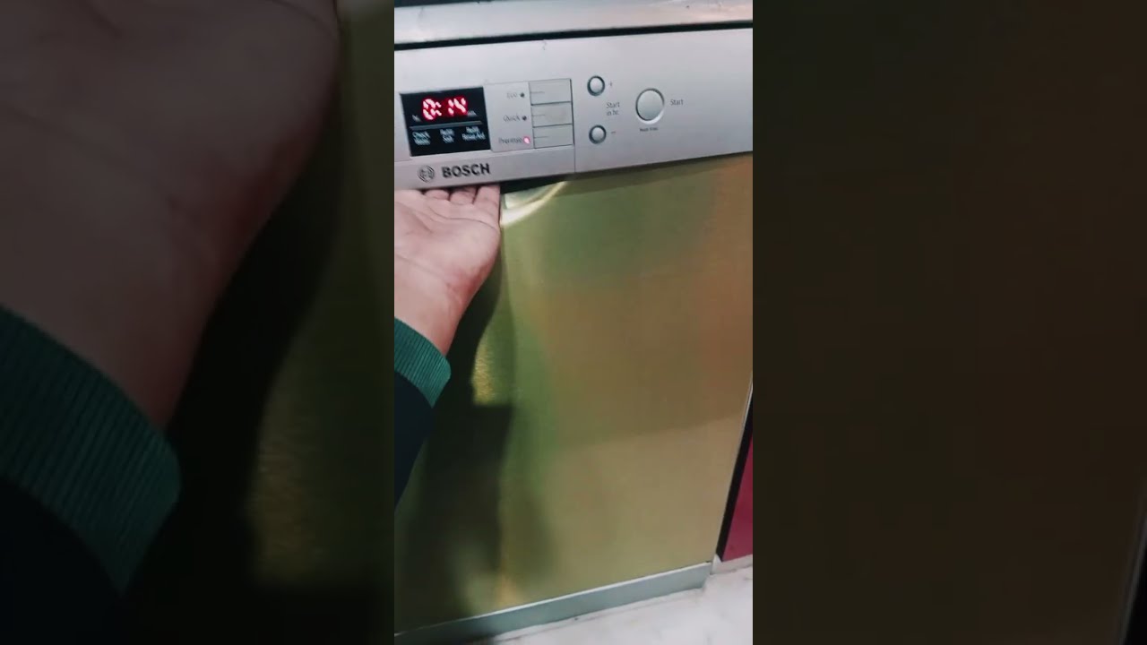 Bosch Dishwasher Error Problem Resolved In 5 Minutes