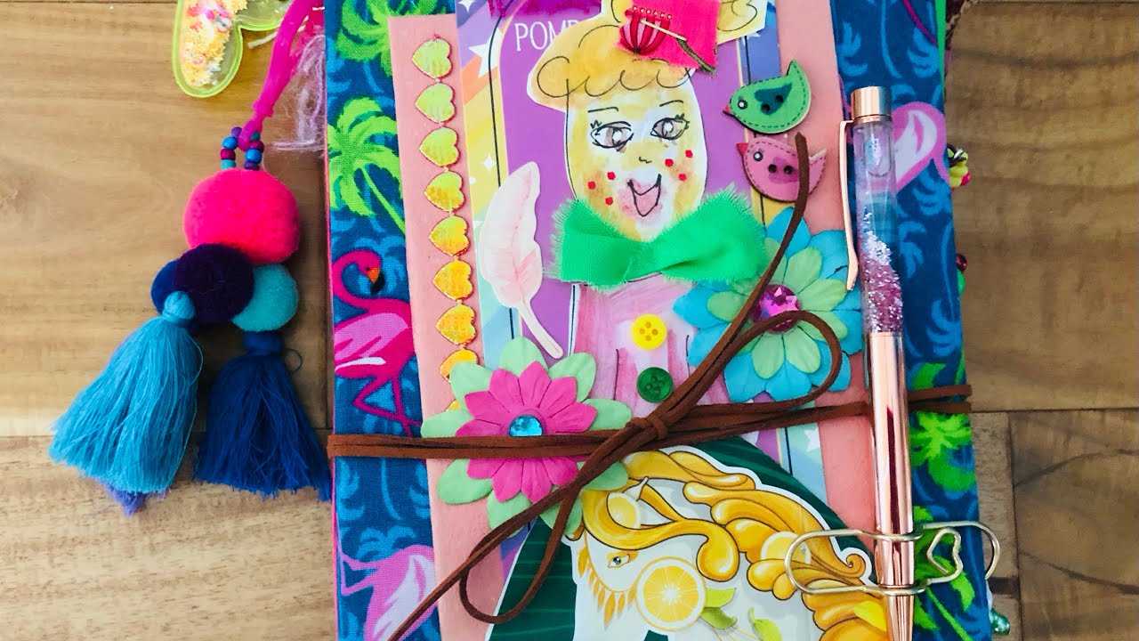 Flamingo Junk Journal using 