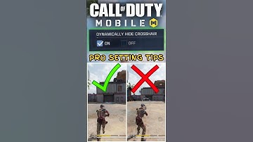 New Dynamically Hide Crosshair Setting Tutorial in CODM season 6 🤯Codmobile Beginner To Pro #shorts