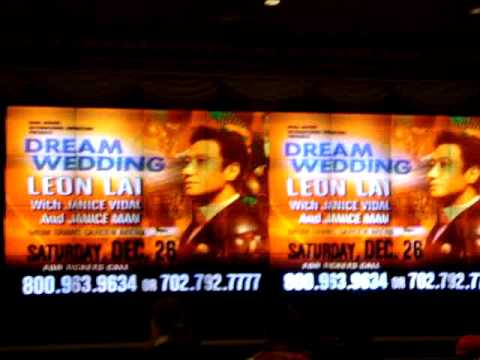 MGM Grand Lobby- Leon Lai 黎明 - 2009 Dream Wedding Las Vegas Concert