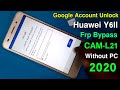 Huawei Y6II Frp Bypass | Huawei Y6 II (CAML21) Google Account Unlock |  Without PC New Method 2020 |