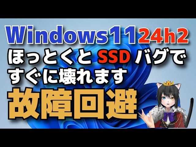 Windows11 24h2 恐怖の更新プログラムからSSD破壊を自力で防ぐ